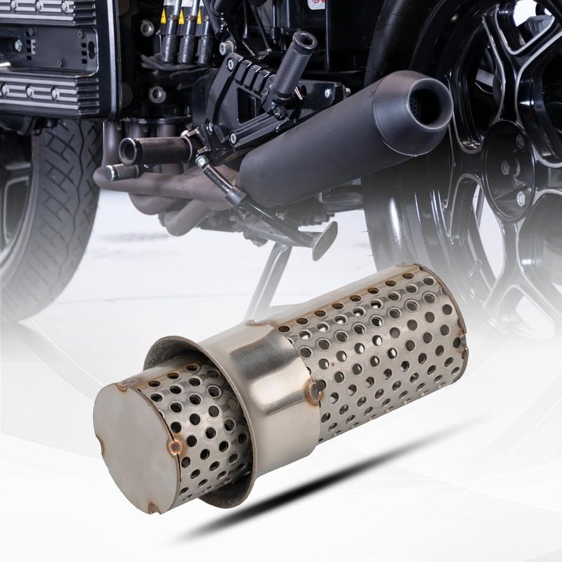 RIDLOG Motorcycle DB Killer 51mm Universal Muffler Silencer Baffle Removable Noise Eliminator Motorcycle Exhaust Pipe Muffler Fit for Harley Honda Kawasaki Suzuki Yamaha (Air Hole Model) - Image 1